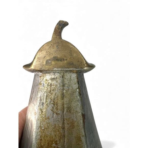 pair vintage 2 silver-plate wall pocket planters sconce wall metal flower Lily - Picture 7 of 11